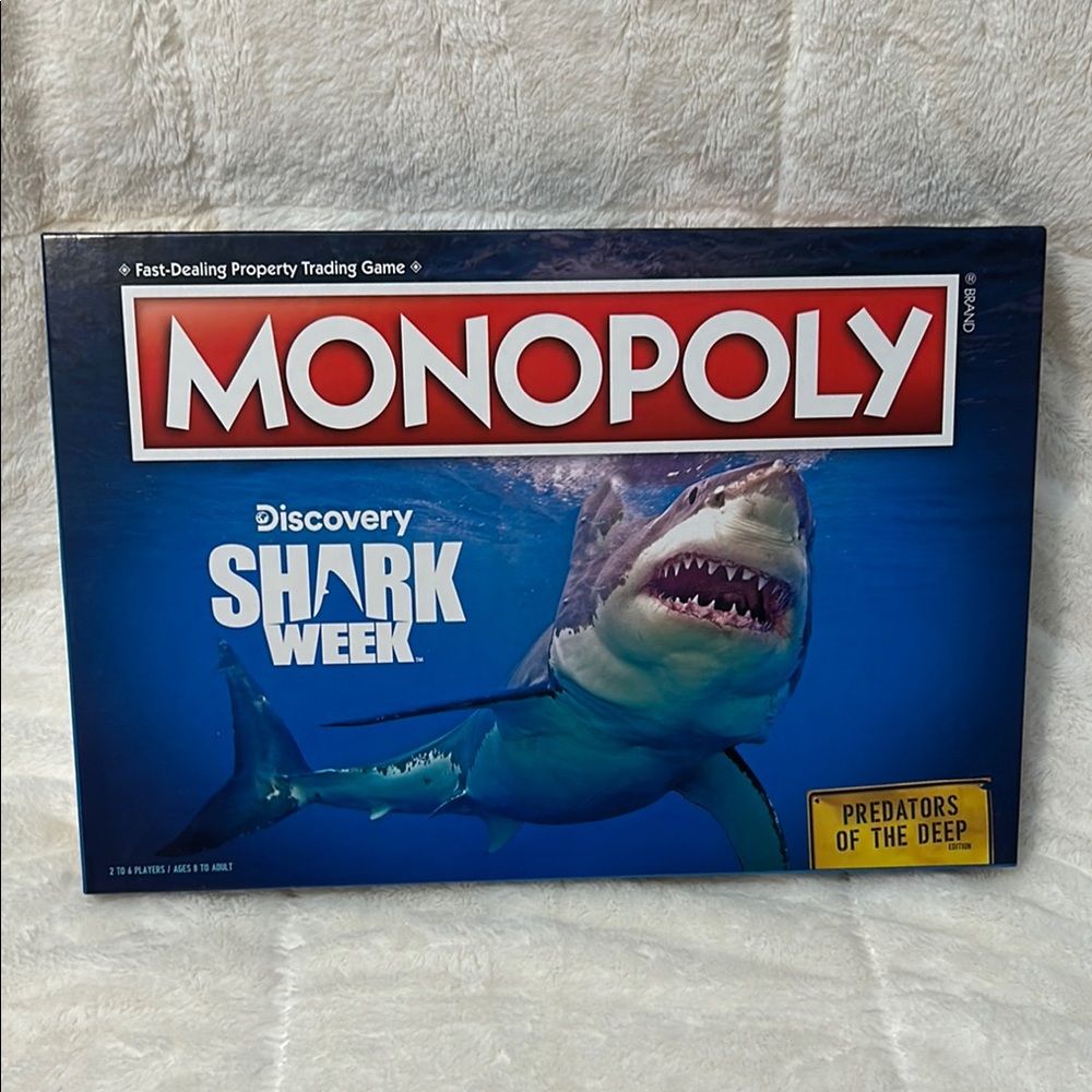 Monopoly Discovery Shark Week Board Game